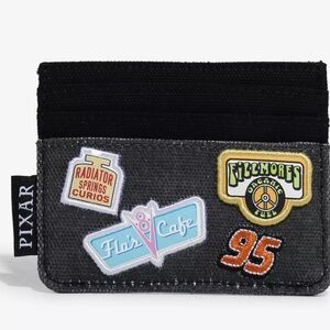 Box lunch Pixar Cars Black Card Holder with Patches